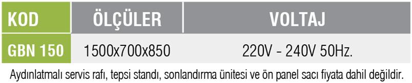 GBN/SERVIS DOLABI-DUZ TABLALI